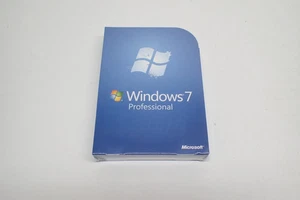 *Open Box* Microsoft Windows 7 Pro 32 / 64 Bit Install Disc Retail Box with Key - Picture 1 of 5