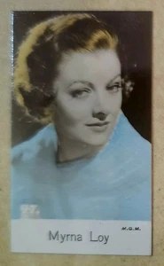 1935 C&T BRIDGEWATER FILM STARS  #47 MYRNA LOY  - Picture 1 of 1