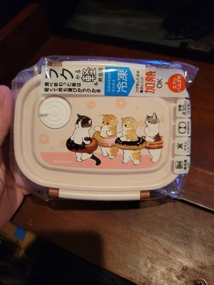 轻质午餐盒 Bento Mofusand 微波存储容器日本 430 毫升甜甜圈 — 第 1/2 张图片