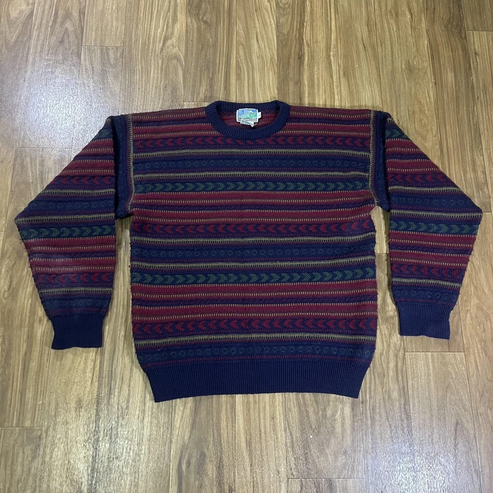 Suéter De Colección NM Supply Company Para Hombres XL Multicolor Lana Merino Fair Isle Años 90 Foto 1 de 4