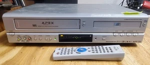 DVD VHS/VCR Combo Apex ADV-3800 With Remote, Tested Working - Picture 1 of 11