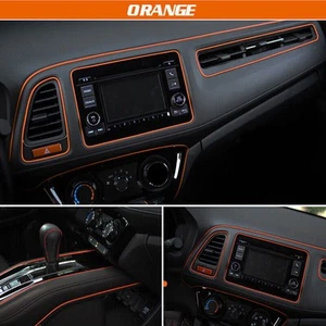5M Orange Car Door Panel Edge Gap Line Decor Molding Trim Strip Car Accessories - Bild 1 von 12