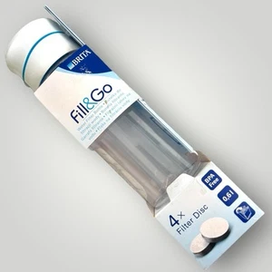 Brita Fill & Go Water Filter Bottle with 4 Microdisc 600ml White - Picture 1 of 7