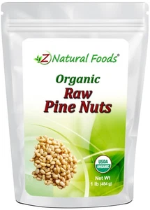 Organic Pine Nuts - Raw Nutrient-Dense Superfood Packed in Airtight Foil Pouc... - Picture 1 of 7