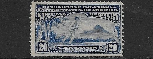 Philippines Scott E3, 1911, 20 Centavo Special Del. Perf. 12, MNG, NH  F/VF - Image 1 of 1