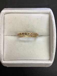 Pandora 14K Gold Swirl Floral Ring Band - Picture 1 of 4