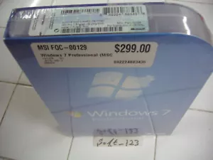 Microsoft Windows 7 Professional Full 32 & 64 Bit DVD MS WIN PRO=NEW SEALED BOX= - Picture 1 of 4