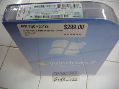 Microsoft Windows 7 Professional Full 32 & 64 Bit DVD MS WIN PRO=NEW SEALED BOX= - Image 1 of 4