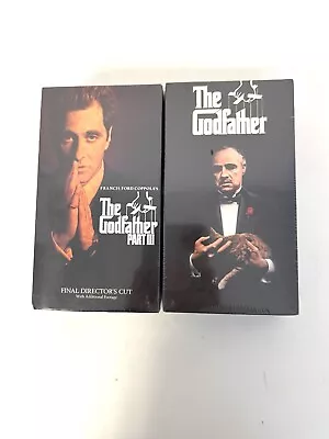 Lot of 2 SEALED VHS Tapes The Godfather + The Godfather Part 3 Directors Cut - Image 1 of 4