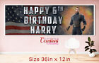 Personalised Marvel Captain America Birthday Party Banner 36" x 12" #2