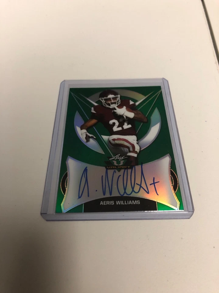 Aeris Williams 2019 Leaf Valiant Green Rookie Autograph /75! HOT - Image 1 of 1