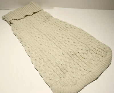 Boots and Barkley Dog Sweater Clothes LARGE Knit Turtleneck Pullover 22" Back - Image 1 of 4