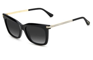 NEW JIMMY CHOO OLYE/S 8079O BLACK GOLD GRADIENT AUTHENTIC SUNGLASSES 52-19-145MM - Picture 1 of 7