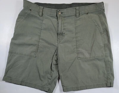 Всепогодные мужские шорты 38 зеленые холщовые повседневные для гольфа  - Изображение 1 из 4