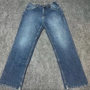 Indigo Palms Jeans Mens 35 Blue Denim Straight Mid Rise Sun-Dried Five Pockets - Picture 1 of 14