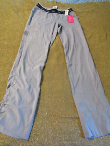 Koi Lite Women's Scrub Pants S-TALL Platinum Gray Mechanical Elastic Waistband