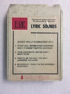 8 TRACK Buddy Holly's Greatest Hits Lyric Sounds  Lyric R-1060 LEAR JET - Picture 1 of 4