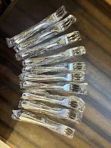 Wallace Stainless 18/10 China Cocktail/Seafood/Crab Forks Flatware SET OF 10 NEW - Picture 1 of 7