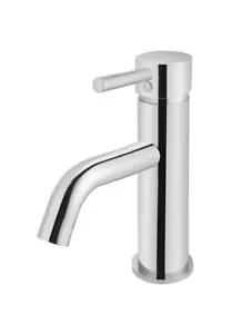 Meir Curved Bathroom Basin Mixer Tap Round Chrome MB03-C - Picture 1 of 3