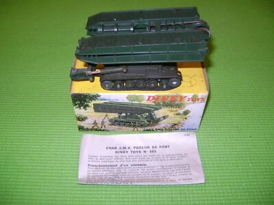 DINKY TOYS 883 CHAR AMX POSEUR DE PONT EN BOITE D'ORIGINE MIB - Photo 1/4