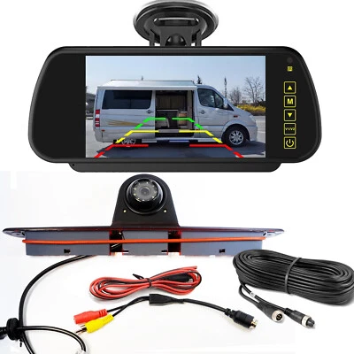 Mercedes Sprinter Van Brake Light Rear View Reverse Camera 2006-2021+7" Monitor - Image 1 of 4