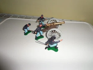 Britains Swoppet ACW North Artillery team. - Picture 1 of 3