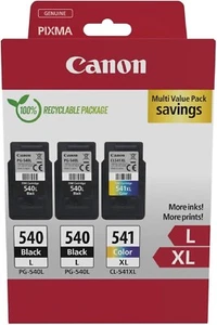 Canon PG-540L/CL-541XL Printer Ink Cartridges 4x6 Photo Paper 3 Pack-NEW BOX OPN - Afbeelding 1 van 4