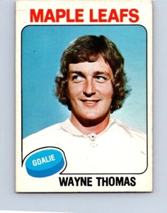 VINTAGE HOCKEY CARD O-PEE-CHEE 1975 TORONTO MAPLE LEAFS WAYNE THOMAS  NO475   - Picture 1 of 2