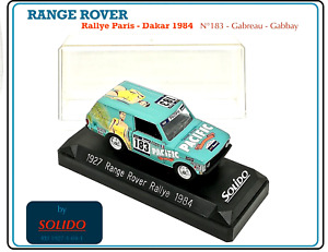 SOLIDO 1/43 - REf 1927 - RANGE ROVER - Paris - Dakar 1984 - Gabreau / Gabbay
