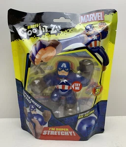 Heroes of Goo Jit Zu Marvel 2020 Captain America New! Super Stretchy Fun!! - Picture 1 of 8