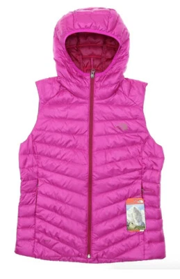 Colete com Capuz Feminino The North Face Rosa Tonnerro Tamanho P V4406 - Imagem 1 de 3
