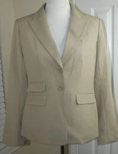 Victoria's Secrets Moda International 2-Knopf-BLAZERJACKE – hellbraun Damengröße 8 - Bild 1 von 7