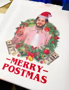 Merry T Shirt Post Malone Xmas in 2024 Christmas S-5XL CG1081 - Picture 1 of 3