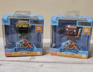 Lot of 2 Jada Toys METALFIGS 2.5" Minecraft Legends NEW MOJANG Die-Cast Figures - Picture 1 of 7