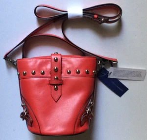 REBECCA MINKOFF ROSE MINI TOTE HU17ERST96 - FIRE ENGINE RED - LEATHER - NWT - Picture 1 of 12