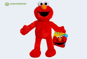 8-inch Elmo Plush Toy, Sustainable Stuffed Animal for Kids 18mo+ - Picture 1 of 7
