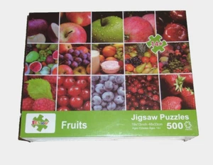 Fruits 500 Colorful Jigsaw Puzzle by FESOOU Age 14+ Sz. 19" x 13" NEW - Sealed - Picture 1 of 14