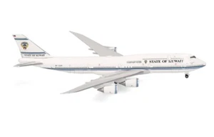 New! Herpa 538046 Kuwait Government Boeing 747-8 BBJ  9K-GAA  1:500 diecast - Picture 1 of 5