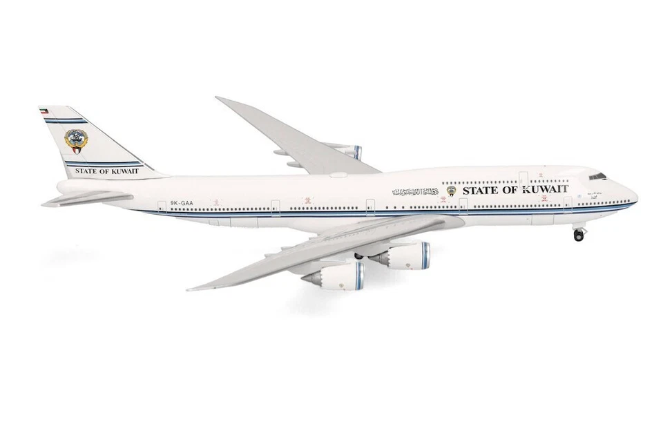 Herpa 538046 Kuwait Government Boeing 747-8 BBJ 9K-GAA 1 500 diecast