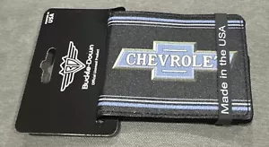 Bi-Fold Wallet - CHEVROLET CHEVY Bowtie Emblem Buckle Down Brand Black - Picture 1 of 5