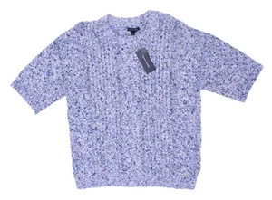 NWT - TOMMY HILFIGER Women's 'CABLE' Blue LONG-SLEEVE CREW-NECK SWEATER - M - Picture 1 of 2
