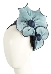 Blue & Navy autumn & winter racing fascinator by Max Alexander 100% AU Seller - Picture 1 of 5