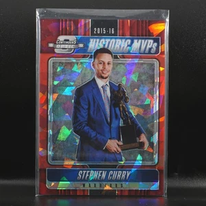 Stephen Curry 18-19 Contenders Optic Historic MVP Prizm Red Cracked Ice SSP RARE - Bild 1 von 2