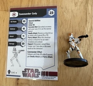 Star Wars Miniaturen Galaxy At War Commander Cody 25/40 selten - Bild 1 von 1