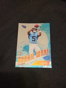Elic Ayomanor 2025 Panini Absolute Rookie Wave RC #RW-EAR Tennessee Titans - Bild 1 von 2