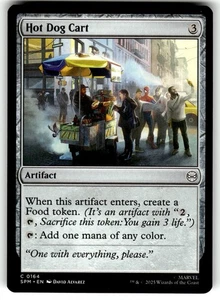 MTG Magic The Gathering Marvel's Spider-Man Card #164 Hot Dog Cart - Picture 1 of 4