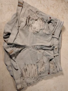Women's American Eagle Shortie Jean Shorts Stretch Sz 8 (Waist 31) - Picture 1 of 4
