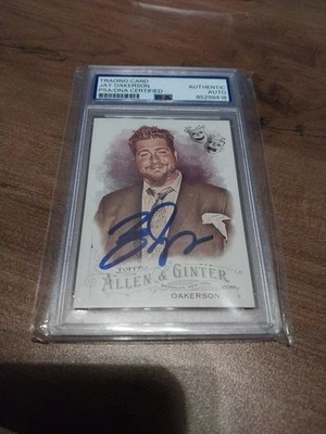 Big Jay Oakerson 2016 Topps Allen & Ginter #243 IP Autographed Card PSA Comedian - Image 1 of 3