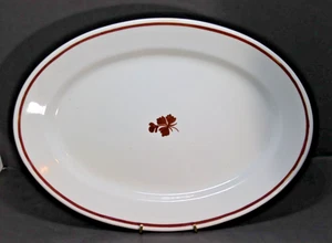 ATQ Alfred Meakin Große Platte Oval Teeblatt Kupfer Glanz 13,25" x 10,5" Schwer - Bild 1 von 5