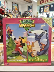 Mickey and the Beanstalk/The Reluctant Dragon (LASERDISC) Walt Disney VERY RARE! - Picture 1 of 2